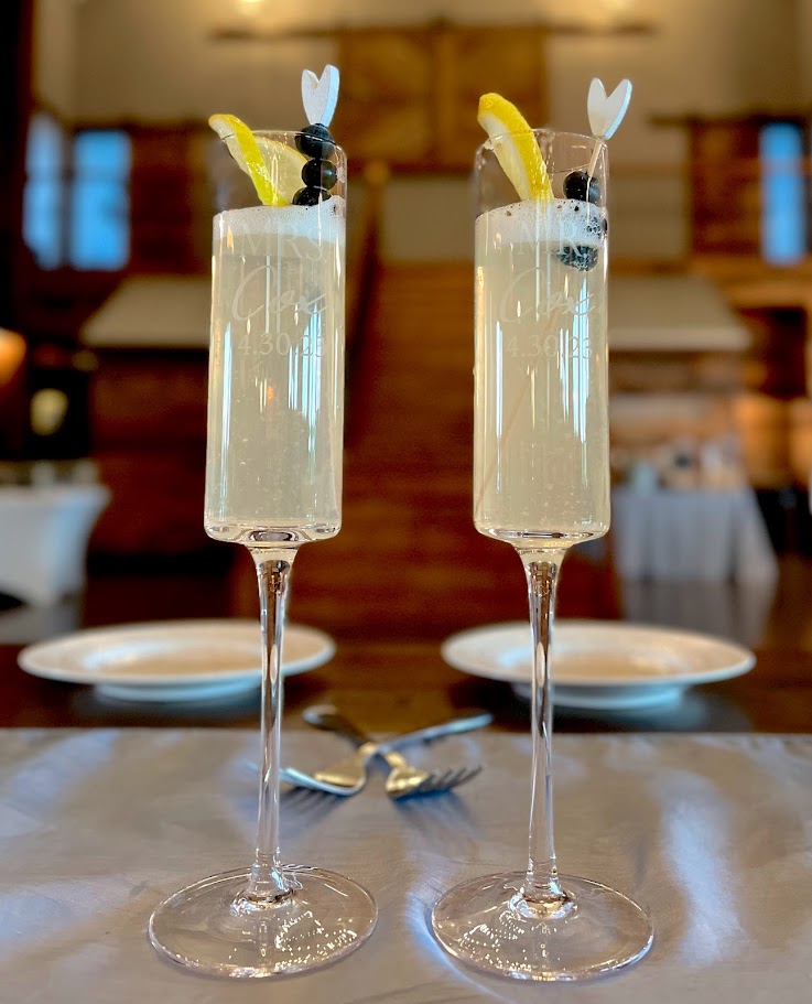lemon blueberry champagne