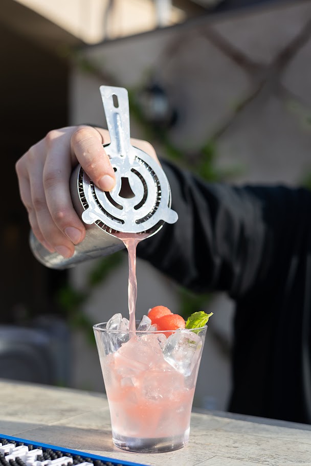 pink cocktail
